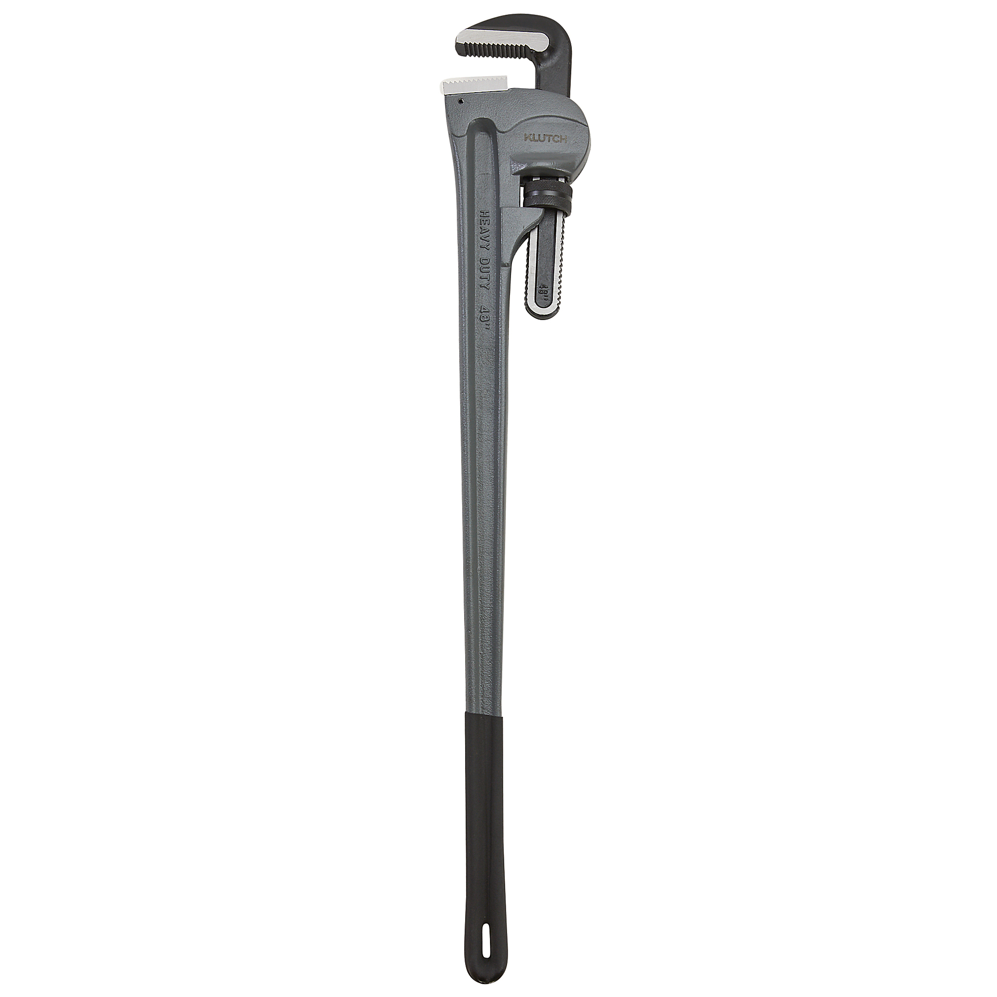 Klutch 48in. Pipe Wrench, 5.6in. Jaw Capacity, Steel Handle